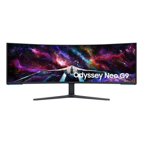 Samsung Odyssey S57CG954NU écran PC 144,8 cm (57") 7680 x 2160 pixels 8K Ultra HD QLED Noir, Blanc