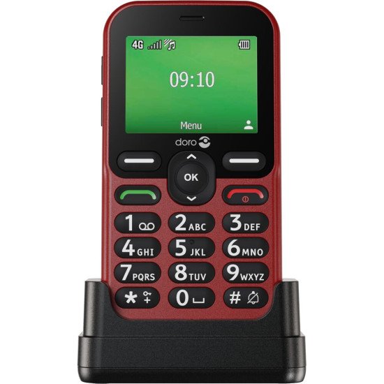 Doro Leva E10 6,1 cm (2.4") 118,9 g Rouge Téléphone pour seniors