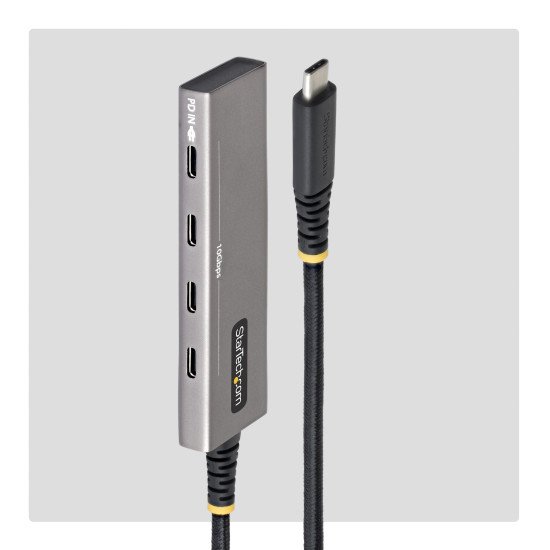 StarTech.com 309B-USBC-HUB hub & concentrateur USB 3.2 Gen 2 (3.1 Gen 2) Type-C 10000 Mbit/s Gris