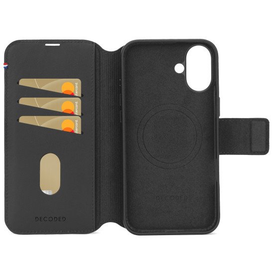 Decoded Leather Detachable Wallet coque de protection pour téléphones portables 17 cm (6.7") Étui avec portefeuille Noir