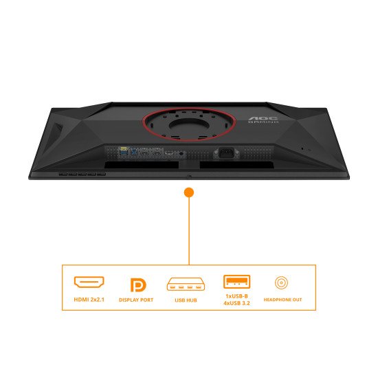 AOC G4 Q27G4ZD écran PC 68,6 cm (27") 2560 x 1440 pixels Quad HD QD-OLED Noir, Rouge