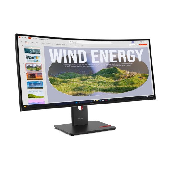 Lenovo ThinkVision T34WD-40 LED display 86,4 cm (34") 3440 x 1440 pixels Wide Quad HD Noir Lenovo ThinkVision T34WD-40 LED display 86,4 cm (34") 3440 x 1440 pixels Wide Quad HD Noir