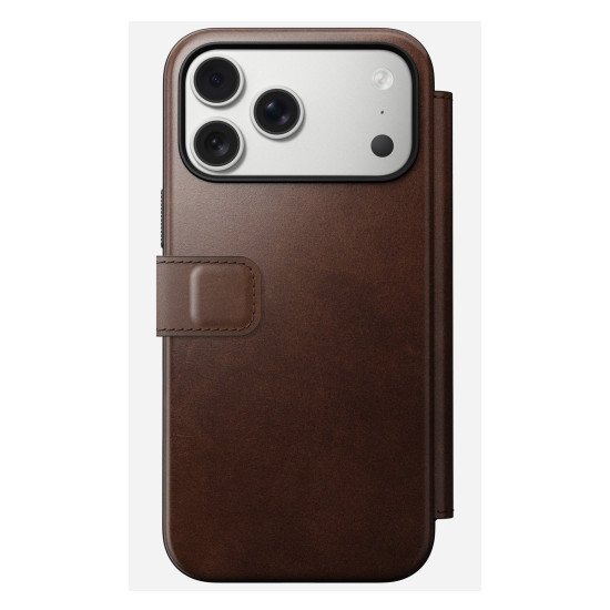 Nomad Modern Leather Folio coque de protection pour téléphones portables 16 cm (6.3") Housse Marron