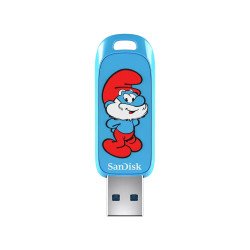 SanDisk Smurf lecteur USB flash 64 Go USB Type-A 3.2 Gen 1 (3.1 Gen 1) Bleu