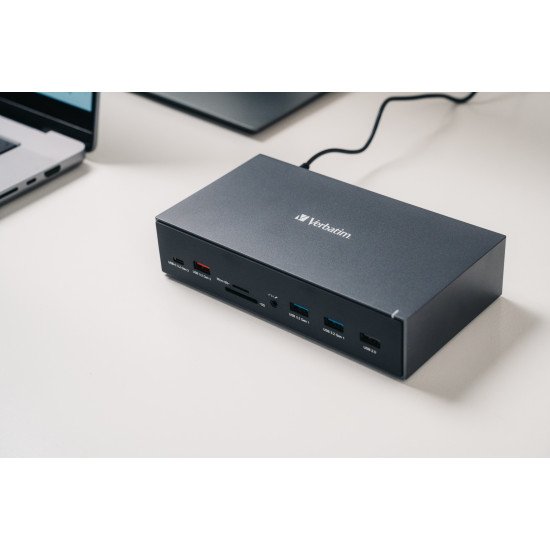 Verbatim CDS-17 Avec fil USB 3.2 Gen 1 (3.1 Gen 1) Type-C Noir, Gris