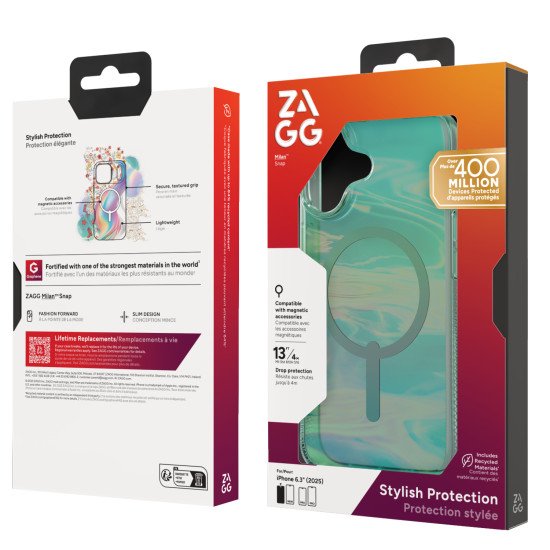 ZAGG Milan Snap coque de protection pour téléphones portables 16 cm (6.3") Housse Vert ZAGG Milan Snap coque de protection pour téléphones portables 16 cm (6.3") Housse Vert