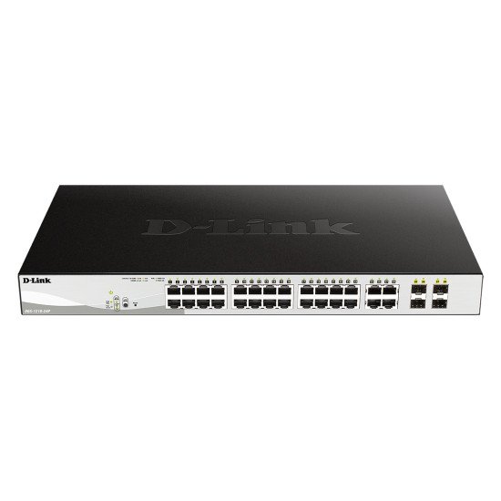 D-Link DGS-1210-24P Géré L2 Gigabit Ethernet (10/100/1000) Connexion Ethernet POE Noir