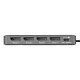 StarTech.com QUAD-USB-DP-ADAPT station d'accueil Avec fil USB 3.2 Gen 1 (3.1 Gen 1) Type-C Gris