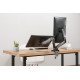 Manhattan Support de bureau double pour TV/moniteurs (bras à ressort à Bras articulé), écrans 10" à 27", fixation à l'arrière par pince ou passe-câble, Compatibilité VESA : 75x75 et 100x100 mm (vérifiez les dimensions des quatre trous de fixatio