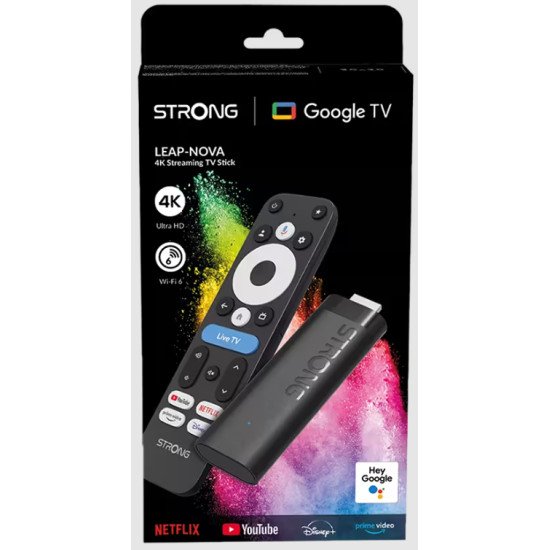 Strong LEAP NOVA connecteur de télévision intelligent HDMI 4K Ultra HD Android Noir