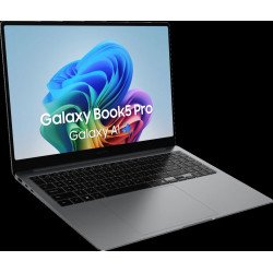 Samsung Galaxy Book5 Pro Intel Core Ultra 7 256V Ordinateur portable 40,6 cm (16") Écran tactile WQXGA+ 16 Go LPDDR5x-SDRAM 1 To SSD Wi-Fi 7 (802.11be) Windows 11 Home Gris