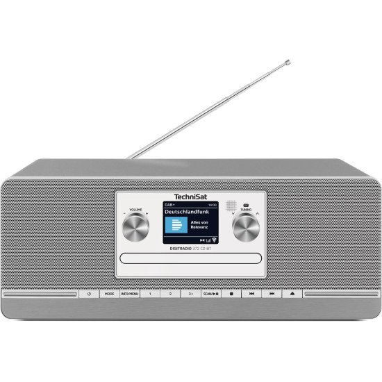 TechniSat DIGITRADIO 372 CD BT Cuisine Analogique et numérique Anthracite, Argent