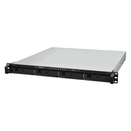 Synology RackStation RS826+ serveur de stockage NAS Rack (1 U) AMD Ryzen V1500B 4 Go DDR4 0 To DiskStation Manager Noir, Gris