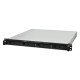 Synology RackStation RS826+ serveur de stockage NAS Rack (1 U) AMD Ryzen V1500B 4 Go DDR4 0 To DiskStation Manager Noir, Gris