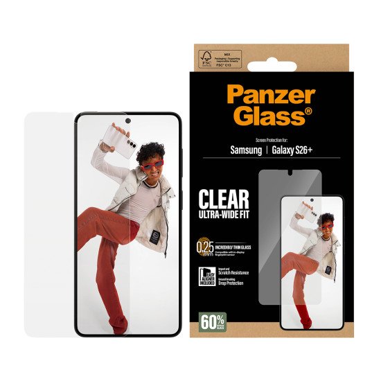 PanzerGlass ® Screen Protector Samsung Galaxy S26+ | Ultra-Wide Fit w. EasyAligner Protection d'écran transparent 1 pièce(s)