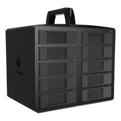 ICY BOX IB-3710-C31 Boîtier disque dur/SSD Noir 2.5/3.5"