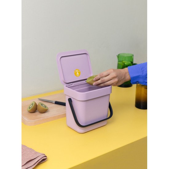 Brabantia Sort & Go 3 L Rectangulaire Plastique recyclé Rose