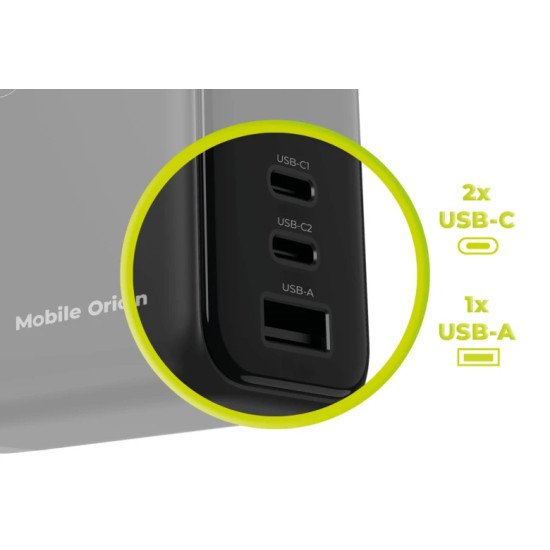 Mobile Origin MO-140WDCH-PW21 chargeur d'appareils mobiles Universel Noir Secteur Charge rapide Intérieure