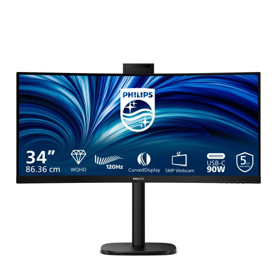 Philips 3000 series 34B2U3600CH/00 écran PC 86,4 cm (34") 3440 x 1440 pixels Wide Quad HD LCD Noir Philips 3000 series 34B2U3600CH/00 écran PC 86,4 cm (34") 3440 x 1440 pixels Wide Quad HD LCD Noir