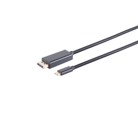 S/CONN maximum connectivity 10-60185 1 m DisplayPort USB Type-C Noir