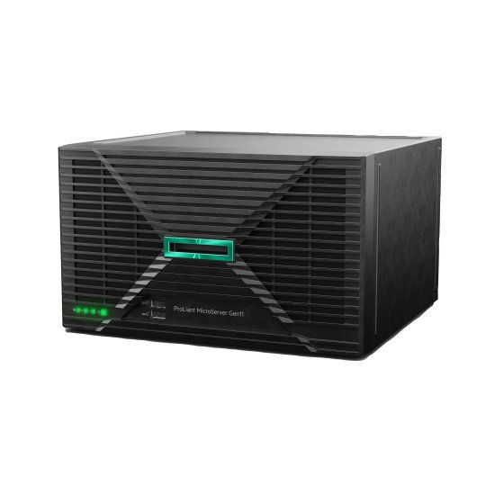 HPE ProLiant MicroServer Gen11 6325P 3.5GHz 4c 1P 1x32GB-U 4LFF-NHP 2x4TB HDD 1x180W PS EU Server