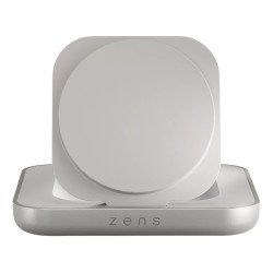 ZENS ZESC20W/00 chargeur d'appareils mobiles Casques, Smartphone, Montre Blanc, Argent USB Recharge sans fil Charge rapide Intérieure