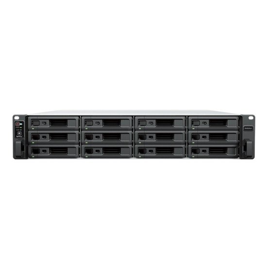 Synology RackStation RS4826XS+ serveur de stockage NAS Rack (2 U) Intel® Xeon® D-1739 16 Go DDR4 Noir, Argent