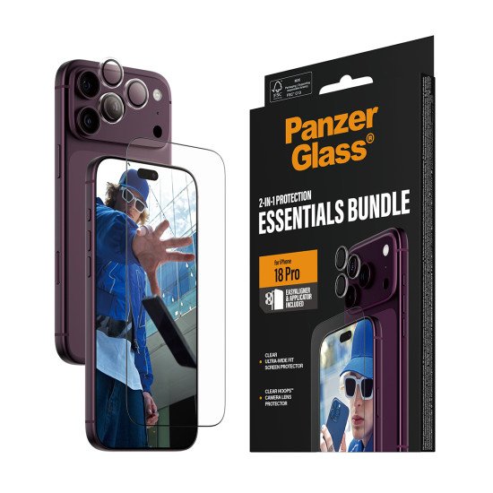 PanzerGlass ® 2-in-1 Essentials Bundle iPhone 2026 Pro Max Protection d'écran transparent 1 pièce(s)