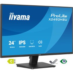 iiyama ProLite X2493HSU-B1 écran PC 60,5 cm (23.8") 1920 x 1080 pixels Full HD Noir