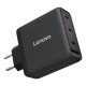 Lenovo G0A6100BEU chargeur d'appareils mobiles Universel Noir Secteur Charge rapide Intérieure