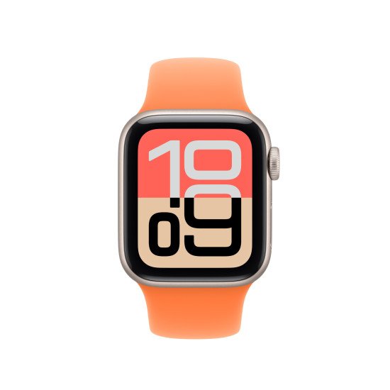 Apple MHY64ZM/A accessoire intelligent à porter sur soi Bande Orange Fluoroélastomère
