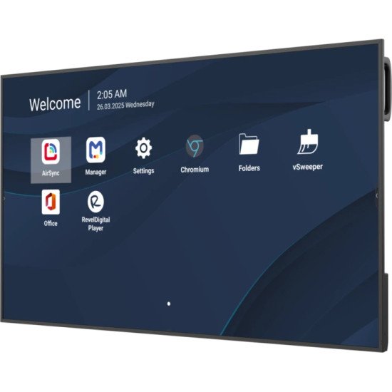 Viewsonic CDE5531-1C Écran d'affichage dynamique Écran plat de signalisation numérique 139,7 cm (55") LCD Wifi 500 cd/m² 4K Ultra HD Noir Intégré dans le processeur Android 14 24/7
