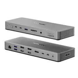 ALOGIC TB4DU4 station d'accueil Avec fil Thunderbolt Gris, Noir