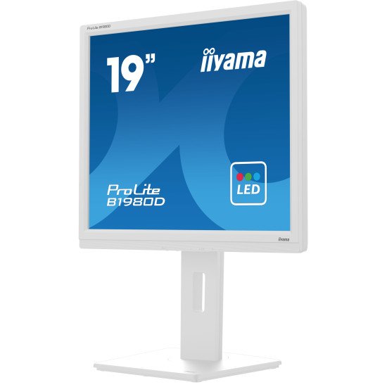 iiyama ProLite B1980D-W5 écran PC 48,3 cm (19") 1280 x 1024 pixels SXGA LCD Blanc