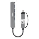 Port Designs 900161 hub & concentrateur USB 2.0 Type-A 5000 Mbit/s Argent Port Designs 900161 hub & concentrateur USB 2.0 Type-A 5000 Mbit/s Argent