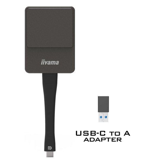 iiyama WP D002C connecteur de télévision intelligent USB 4K Ultra HD Noir, Argent