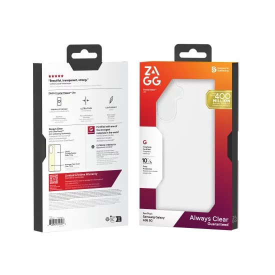 ZAGG Crystal Palace Lite coque de protection pour téléphones portables 17 cm (6.7") Housse Transparent