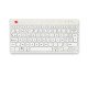 R-Go Tools Clavier ergonomique R-Go Compact Break, clavier compact avec logiciel de pause, AZERTY (BE), Bluetooth, blanc