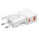 Mobile Origin TAD25-2P-WHT chargeur d'appareils mobiles Universel Blanc Secteur, USB Charge rapide Intérieure