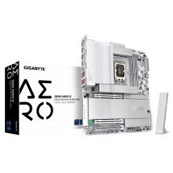 GIGABYTE Z890 AERO D Carte Mère - Prend en charge les processeurs Intel Core Ultra (Série 2), VRM 16+1+2 phases, jusqu'à 9500MHz DDR5 (OC), PCIe 5.0 M.2, Wi-Fi 7, Thunderbolt 5 GIGABYTE Z890 AERO D Carte Mère - Prend en charge les processeurs Intel Core Ultra (Série 2), VRM 16+1+2 phases, jusqu'à 9500MHz DDR5 (OC), PCIe 5.0 M.2, Wi-Fi 7, Thunderbolt 5