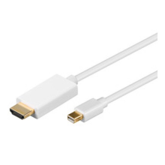 Goobay 2m Mini DisplayPort - HDMI Cable Blanc