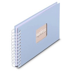 Hama 00009860 album photo et protège-page Bleu 50 feuilles Reliure spiralée