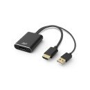 ACT AC7536 câble vidéo et adaptateur 0,24 m HDMI + USB DisplayPort Noir