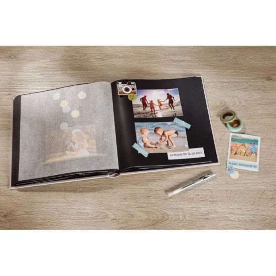 Walther Design Album Fotografico Orbit – Formato 22x16 Cm, Copertina Rossa Con 40 Pagine Nere - copertina