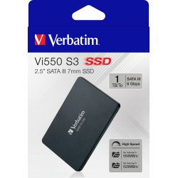 Verbatim Vi550 S3 disque SSD 2.5" 1000 Go Série ATA III 3D NAND Verbatim Vi550 S3 disque SSD 2.5" 1000 Go Série ATA III 3D NAND