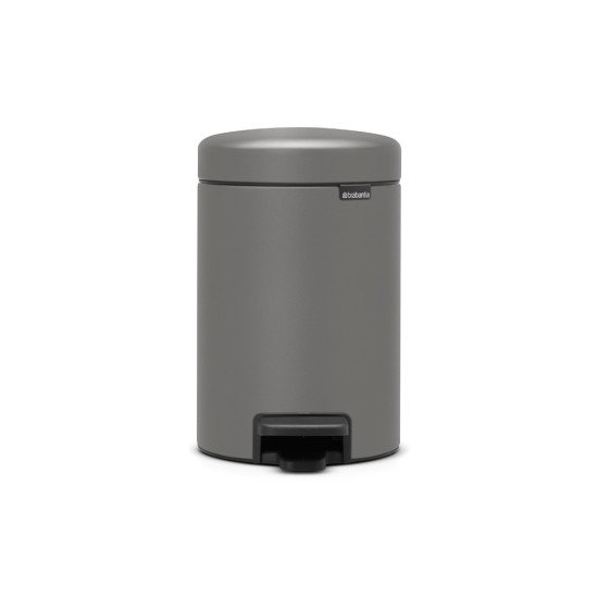 Brabantia 126260 poubelle 3 L Rond Plastique Gris