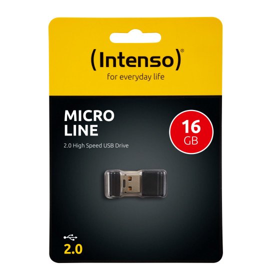 Intenso Micro Line lecteur USB flash 16 Go USB Type-A 2.0 Noir