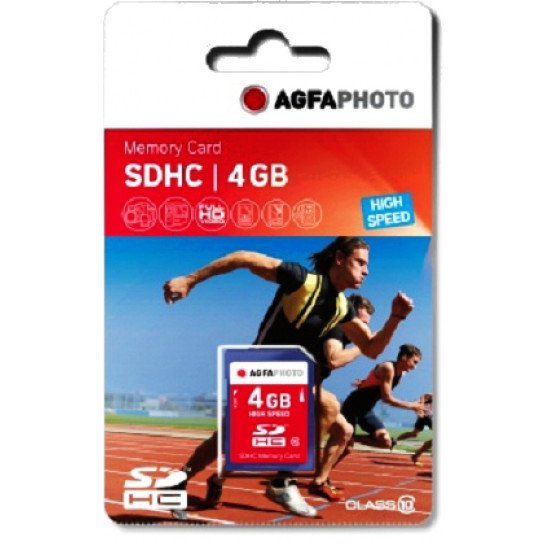 AgfaPhoto 4GB SDHC 4 Go MLC Classe 10