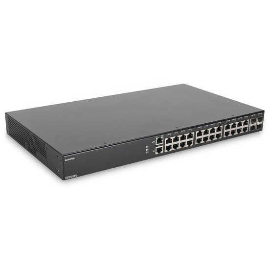 Lenovo CE0128TB Géré L2/L3 Gigabit Ethernet (10/100/1000) Noir 1U Connexion Ethernet, supportant l'alimentation via ce port (PoE)