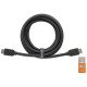 Manhattan Câble HDMI 4K@60 Hz avec Ethernet, 3 m, certifié, adapté à TOUT les usages 4K et 1080p/HD - lors de la mise à niveau ou préparez-la pour le moment où vous en aurez besoin, mâle à mâle, noir, Ultra HD 4K x 2K, garantie à vie, équivalent à HDMM3MP